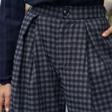 Pantalon Lorette Vichy Marine