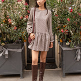 Robe Christie Carreaux Marron