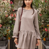 Robe Christie Carreaux Marron