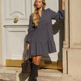Robe Clémentine Carreaux Marine