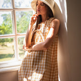Robe Fanny Vichy Ocre