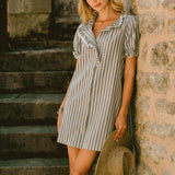 Robe Louisette Bleu