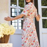Robe Maxine Fleuri Beige