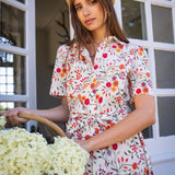 Robe Maxine Fleuri Beige