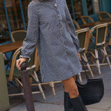 Robe Philippine Carreaux Bleu