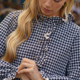 Robe Philippine Carreaux Bleu