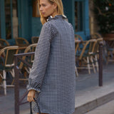 Robe Philippine Carreaux Bleu