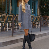 Robe Philippine Carreaux Bleu