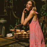 Robe Rosalie Vichy Rouge