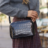 Sac Livia Croco Noir