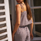 Short Arthy Vichy Noir