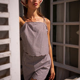 Short Arthy Vichy Noir