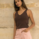 Top Isadora Marron