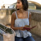 Top Maya Vichy Bleu
