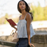Top Maya Vichy Bleu