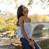 Top Maya Vichy Bleu