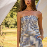 Top Pénélope Rayé Marine