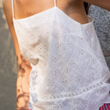 Top Thays Broderie Ecru