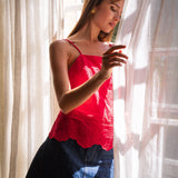 Top Thays Broderie Rouge