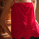 Top Thays Broderie Rouge