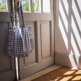 Tote Bag Paolo Vichy Bleu
