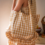 Tote Bag Paolo Vichy Ocre