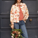 Veste Drew Fleuri Beige