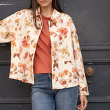Veste Drew Fleuri Beige