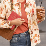 Veste Drew Fleuri Beige