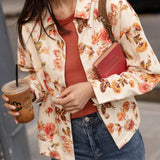 Veste Drew Fleuri Beige