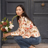 Veste Drew Fleuri Beige