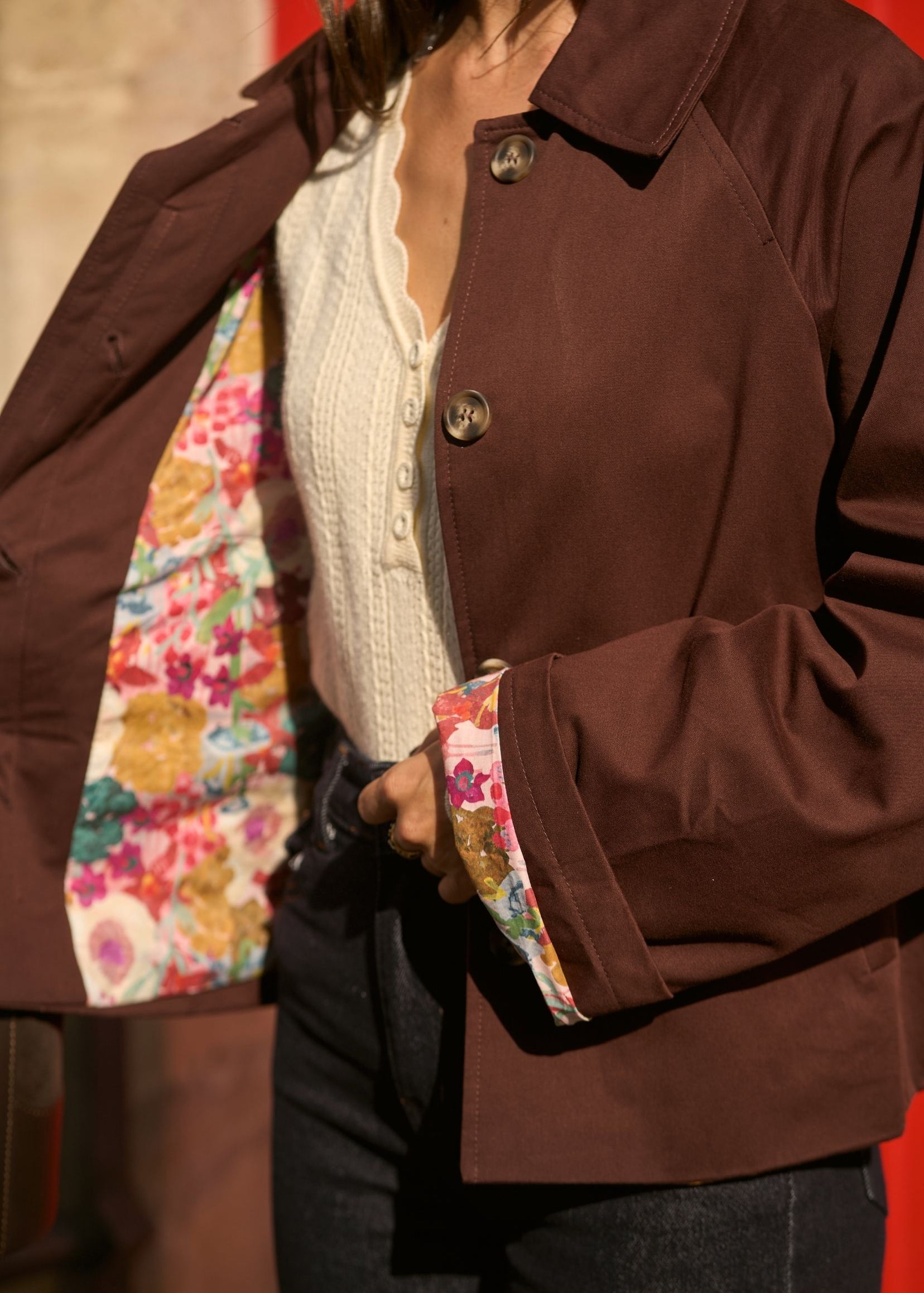 Veste Olga Bordeaux