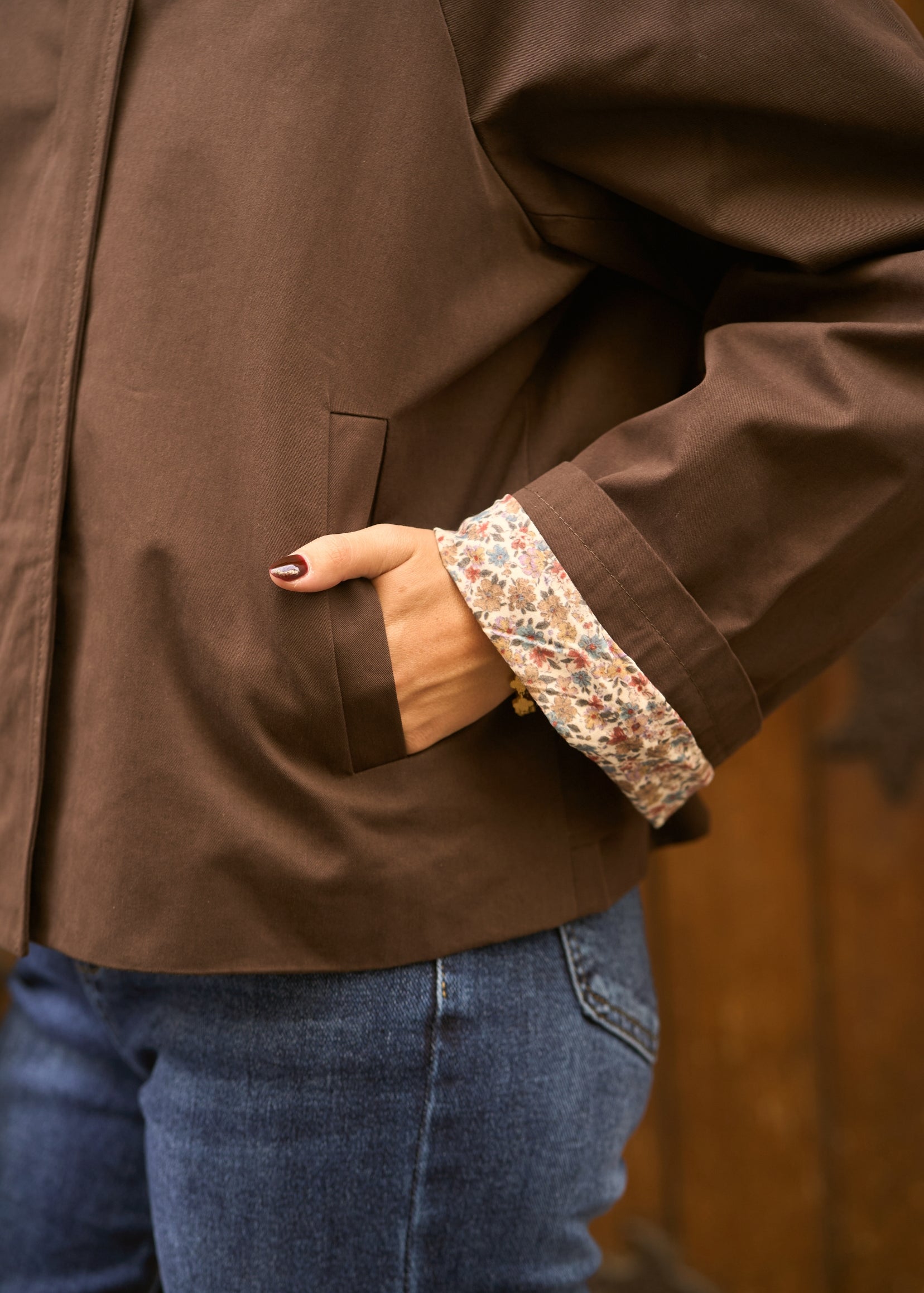 Veste Olga Marron